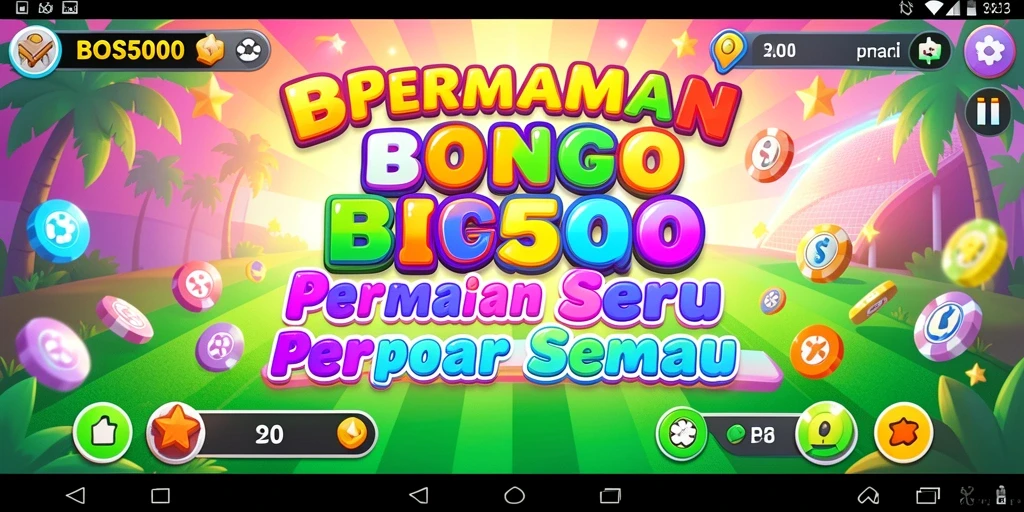 Screenshot gameplay BOS5000 menampilkan keseruan permainan Bingo.