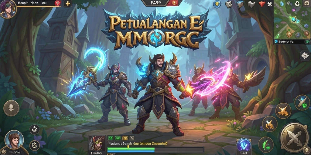 Screenshot utama FA99 yang menampilkan aksi pertarungan multiplayer yang epik.