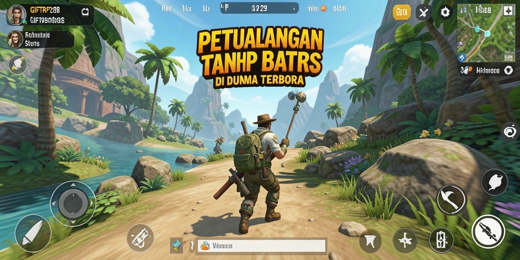 Screenshot menunjukkan petualangan mendebarkan di dunia terbuka GIFTRP288.