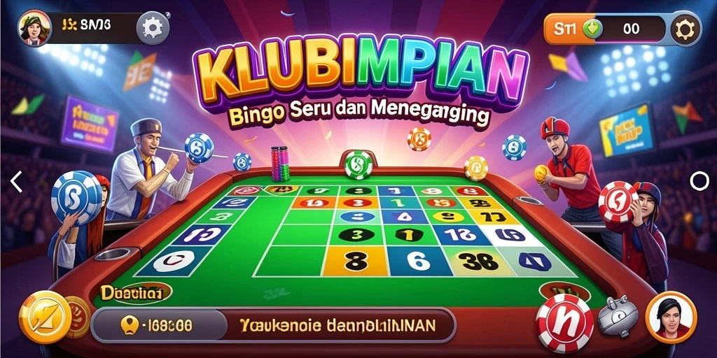 Tampilan gameplay Bingo yang menarik di KLUBIMPIAN.