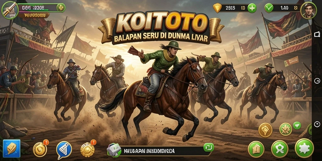 Gameplay seru di lintasan balap KOITOTO yang menantang.
