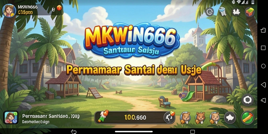 Tangkapan layar utama MKWIN666 menunjukkan gameplay santai dan menyenangkan.