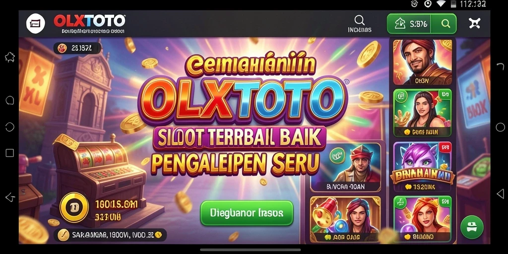 Tampilan gameplay mendebarkan di OLXTOTO dengan mesin slot yang beragam.