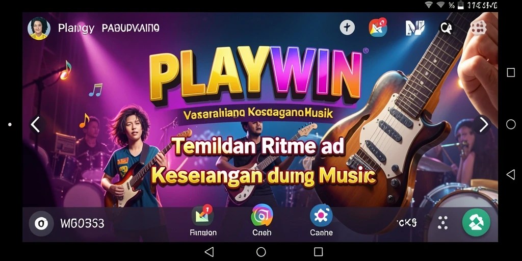 Tampilan menarik dari gameplay seru dalam aplikasi PLAYWIN.