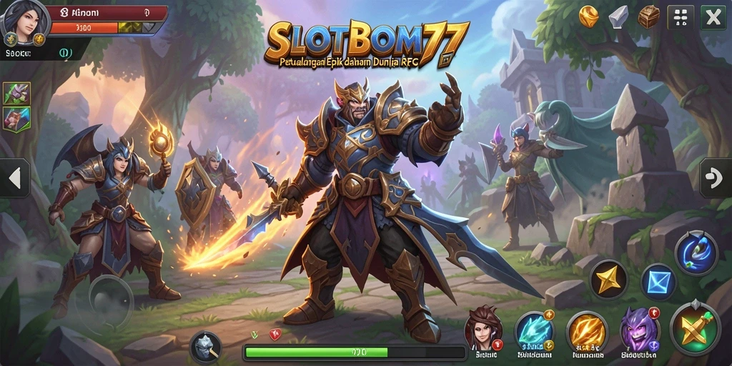 Gameplay menarik dalam dunia RPG SLOTBOM77 yang epik.