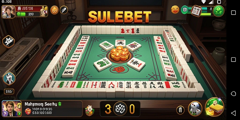Screenshot SULEBET menampilkan gameplay Mahjong yang seru.