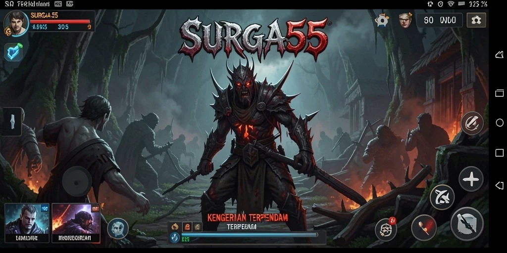 Gameplay menyeramkan dengan kegelapan menakutkan di SURGA55.