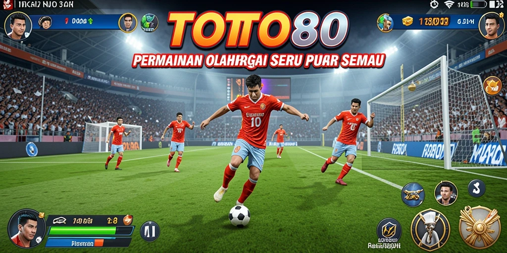 Screenshot gameplay TOTO80 yang menunjukkan aksi seru olahraga.